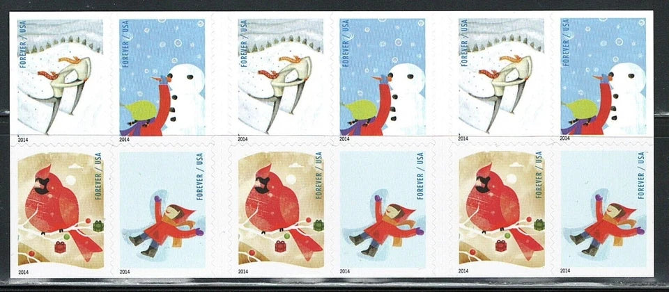 #.2014 US Winter Fun Stamps