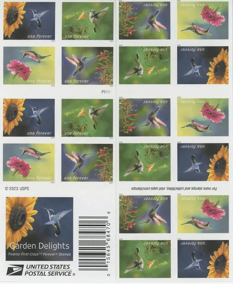#.2024 US Garden Delights Forever Stamps