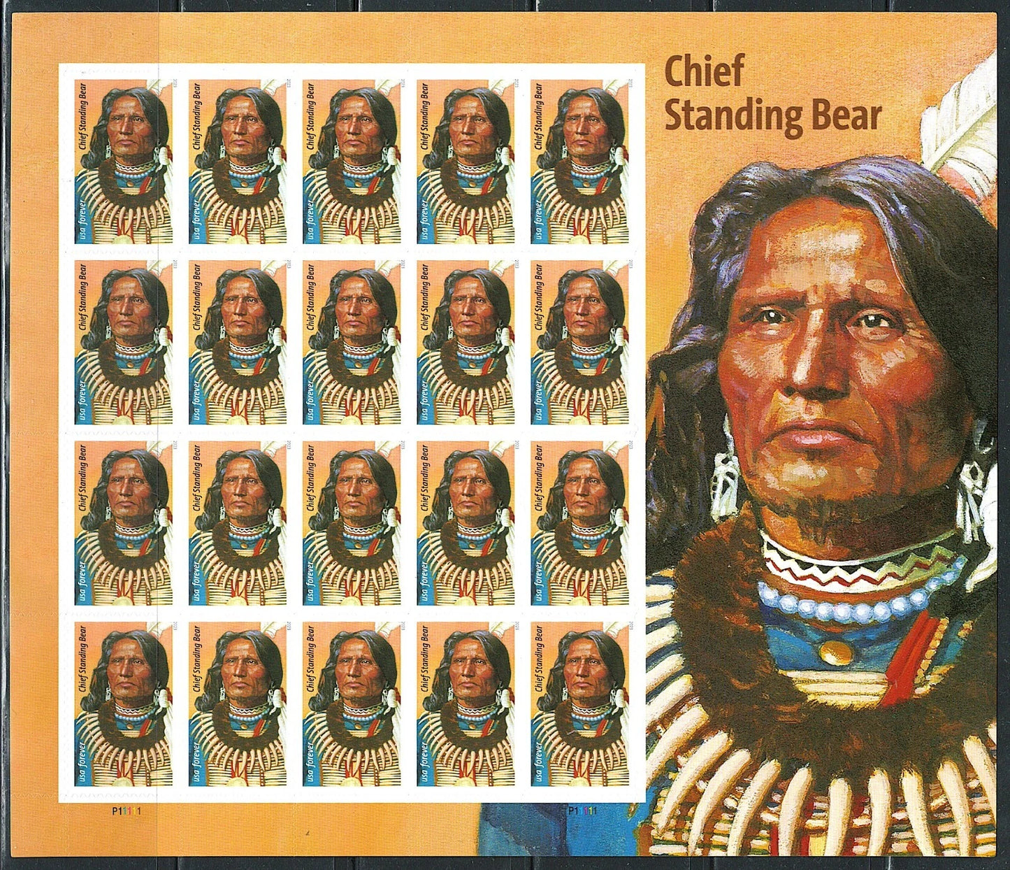 #.2023 US Chief Standing Bear Stamps