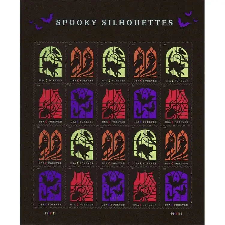 #.2019 Spooky Silhouettes Framed Forever Stamps