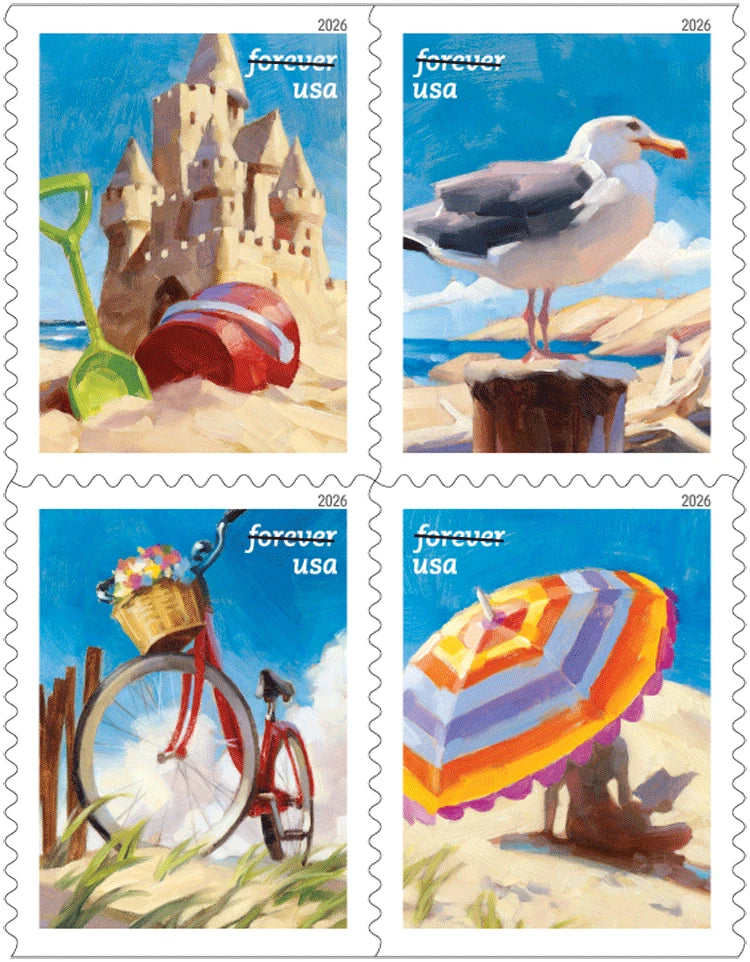 #.2026 US A Day at the Beach Stamps