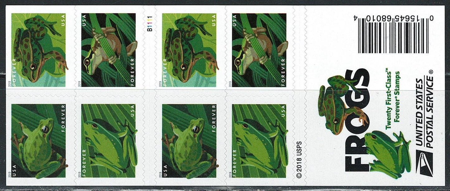 #.2019 US Frogs Stamps