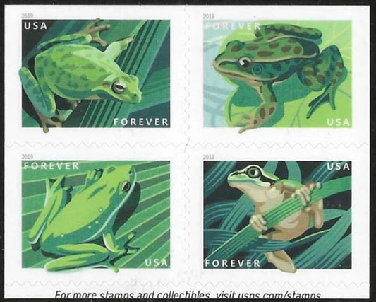 #.2019 US Frogs Stamps