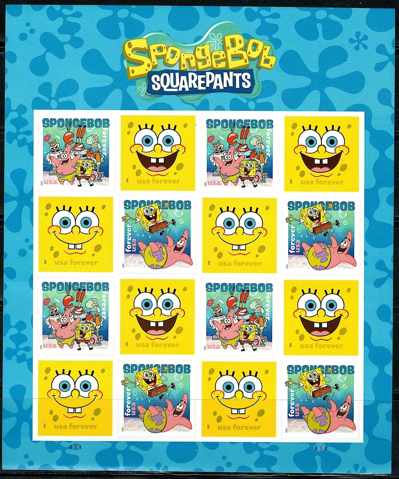 #.2025 US SpongeBob SquarePants Stamps