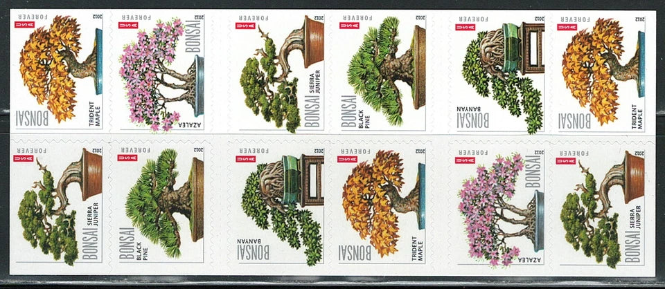 #.2012 US Bonsai Stamps