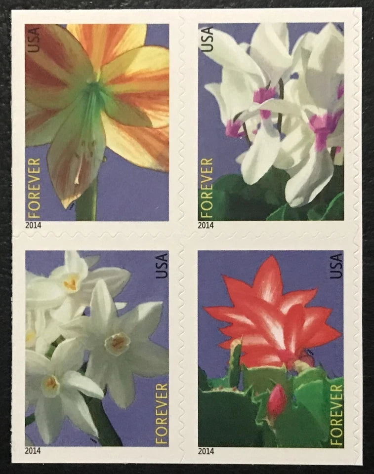 #.2014 Winter Flowers Stamps