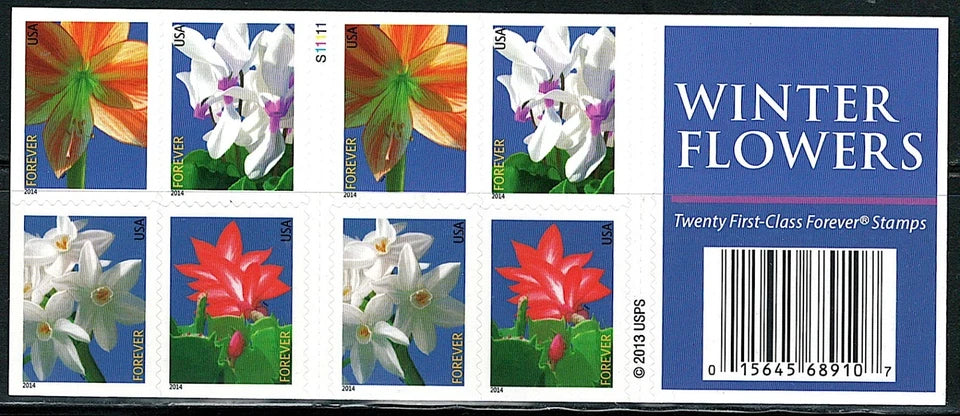 #.2014 Winter Flowers Stamps