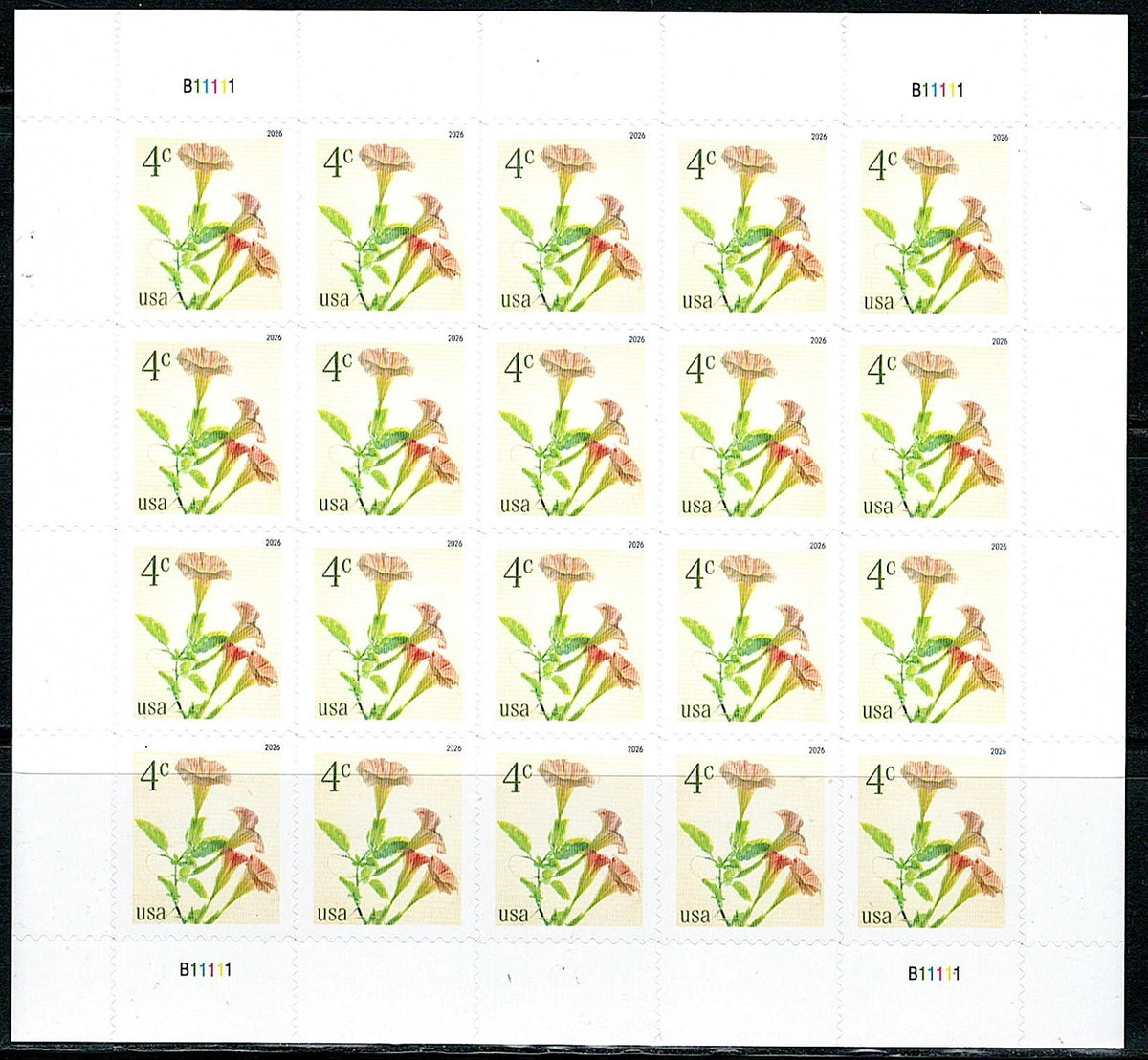 #.2026 USA 4c Angels Trumpets STAMPS